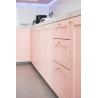Buy cheap Pink Colour Modular Kitchen Stainless Steel Cabinets Luxury Classic Custom from wholesalers