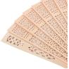 Buy cheap Custom Chinese Carved Folding Fragrance Wood Hand Fan Hotel Wedding Fan from wholesalers