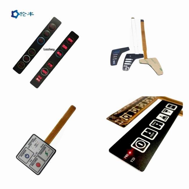 Waterproof Led Membrane Switch Metal Domes Tactile Back Light LGF Design