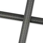 66% Content Carbon Fiber Tube with Knitted Weaving Hexagon Tubes Wide Applicatio