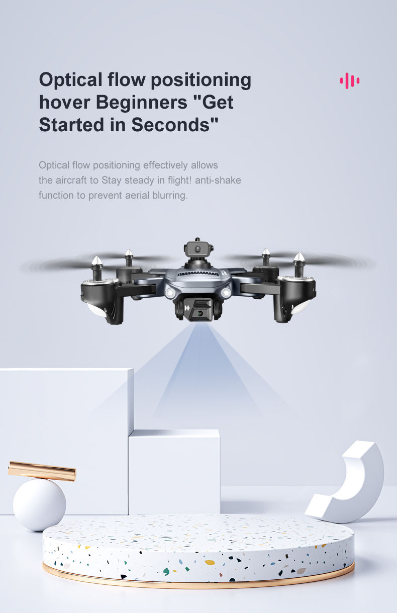 K7 Drone definition Aerial Photography Quadcopter with Electrically Adjustable Remote Control and Optical Flow Positioning