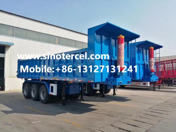 Buy cheap 3 Axles 30-50CBM Front Lifting Semi Tipper Trailer For Sale from wholesalers