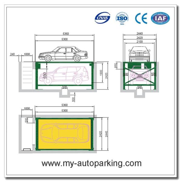 2 or 3 Cars Multi-level Hydraulic Double Deck Car Parking/Car Underground Lift