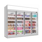 Wholesale supermarket glass door display freezer commercial refrigerator freezer