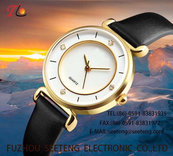 Buy cheap QUARTZ WATCH PU STRAP LADIES WATCHES THE ROUND CASE from wholesalers