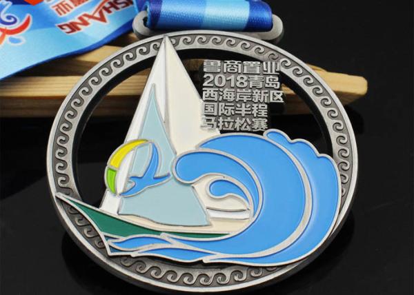 Buy cheap Yiwu Wholesale customized metal Hollow out MEDALS zinc alloy school sports meeting marathon logo customized from wholesalers