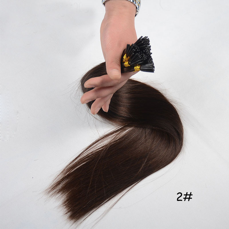 Wholesale Full Cuticles Kept Intact Thin Pre Bonded Virgin Hair Keratin I Tip Hair Extension