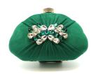 Buy cheap Fashion Green Evening Handbag , Dinner Clutch Bag Diamond Inlaid 21cm×14.5cm from wholesalers