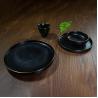 Buy cheap Golden Edge Black Porcelain Dinnerware Simplicity Deep Ceramic Plate from wholesalers