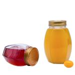 Durable Portable 190ml 4oz 120ml 180ml Transparent Honey Glass Jar For Jam Hot