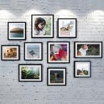 Display Black Wall Home Gallery Photo Frames Houseware Plastic Products