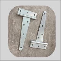 Buy cheap Decorative 4 Inch T Strap Hinges Unpolish Color High Performance White Zinc product