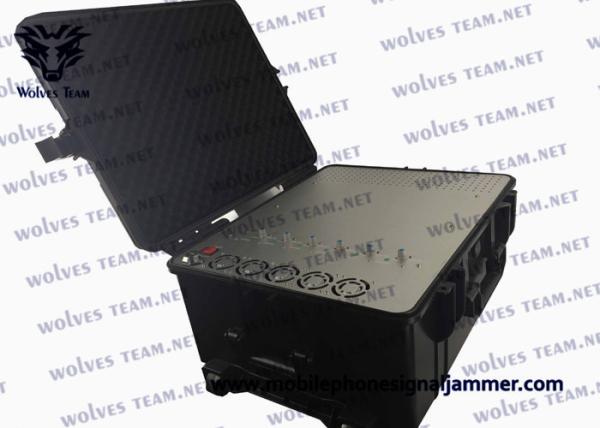 Military High Power GSM 3G 4G Cell Phone Signal Jammer MultiBand Waterproof
