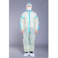 Buy cheap Antistatic Hot Sealing 37g Full Body Disposable Coveralls product