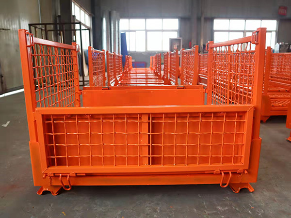 Customizable Galvanized Steel Collapsible Pallet Cage For Effortless Transport
