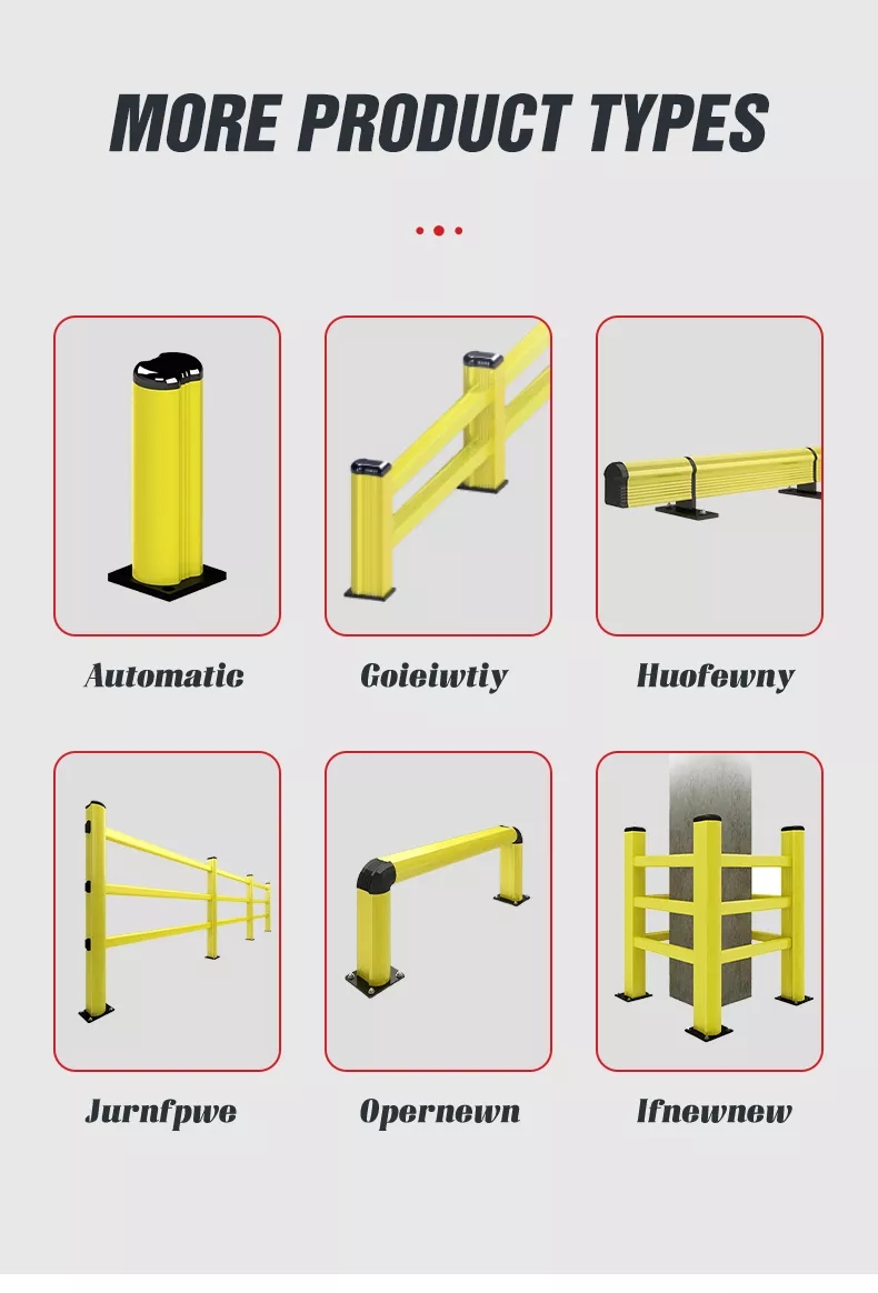 Powder Coated Finish Collision Protection Barriers Construction Outdoor Crash Barrier