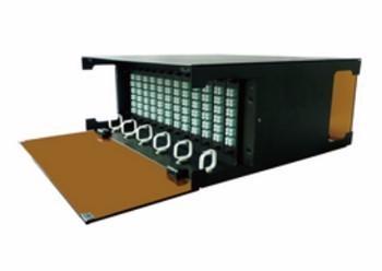 Buy cheap MTP MPO Chassis 4U Fiber Patch Panel MPO Fiber Cassette Black from wholesalers