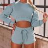 Buy cheap 250gsm Breathable Ribbed Womens Loungewear Set 2 Piece Loungewear Sets from wholesalers