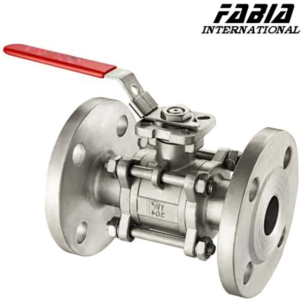 Buy cheap 1 2 Inch 1 4" Manual Ball Valve High Pressure Three Piece Flanged from wholesalers