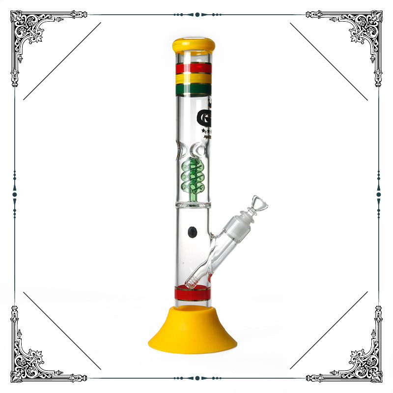 17 Inches Grace Glass Bongs Helix Perc Heady Smoking Water Pipe