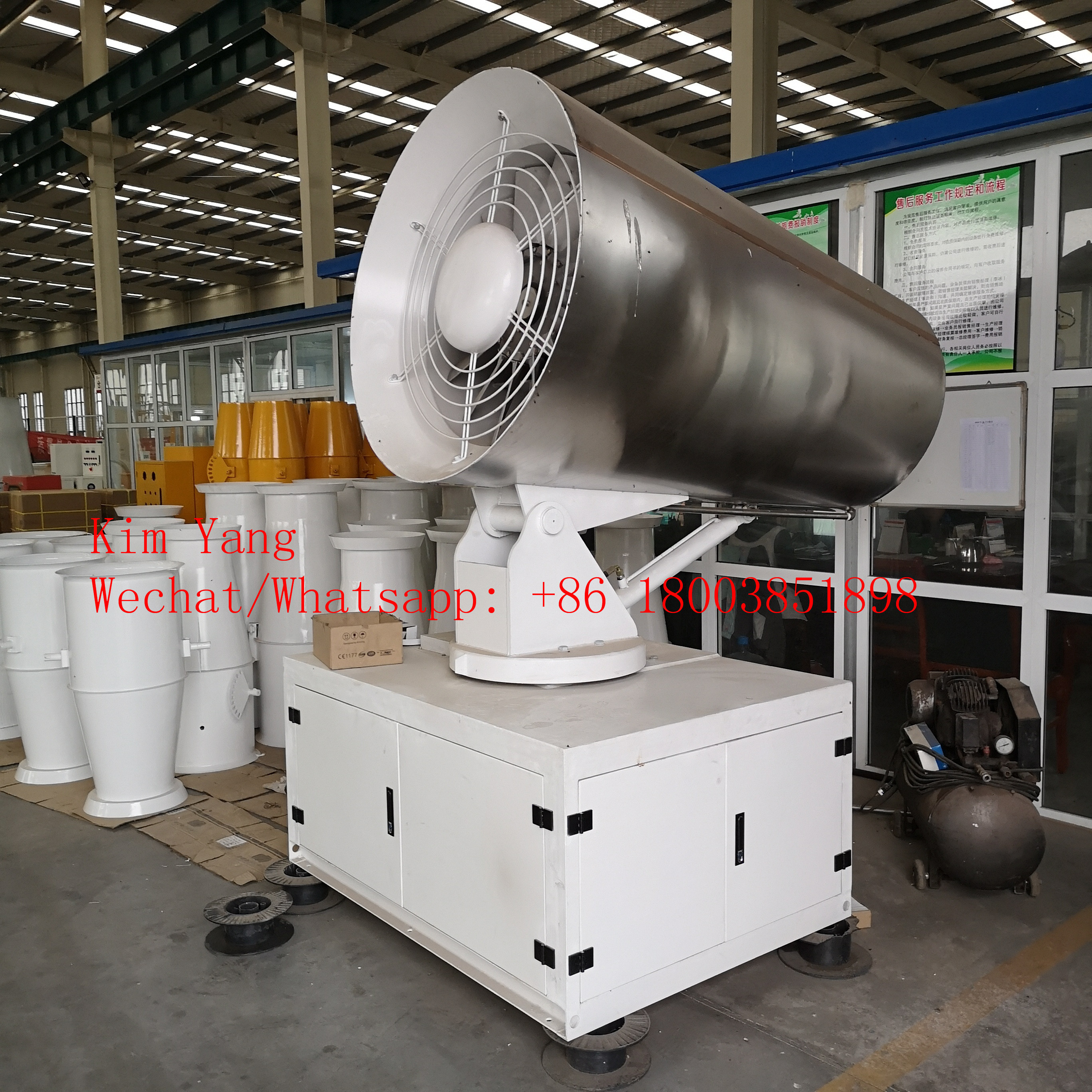 Factory supply 60 meters spray range fog cannon sprayer machine for industry dust control