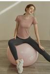 Slim Body Shape Womens Gym Tshirt 180g Ladies Round Neck T Shirt
