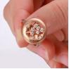 Buy cheap 18K Rose Gold Daimonds Fastener Shape Wedding Ring for Women Gift (GDR006) from wholesalers