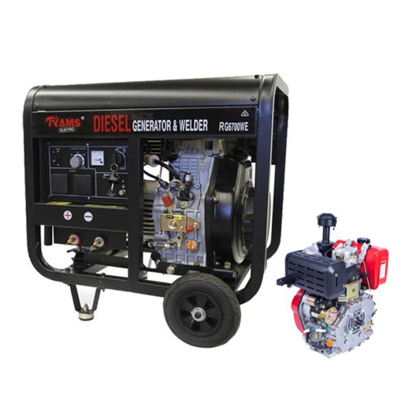 Buy cheap 160A Motor Generator Diesel Engine Welder Generator Single Phase 116kg from wholesalers