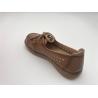 Buy cheap Lady brown breathable hollow lace-up comfortable women's shoes with soft soles from wholesalers