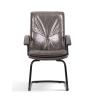 Buy cheap Executive Ergonomic Leather Office Swivel Chairs Brown Functional Fixed Armrest BIFMA from wholesalers