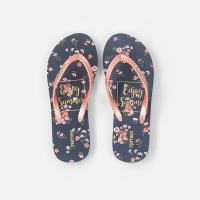 Buy cheap Womens Flowers Printed Water Resistant EVA Flip Flop With Thick Sole product