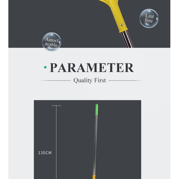 Lightweight Quickly Drying Microfiber Easy Cleanroom autoclavable Floor Mop