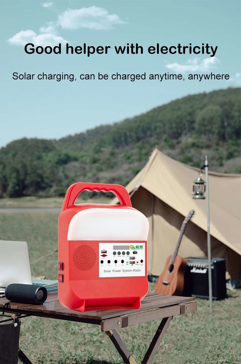 Indoor Home Solar Power System Lights Bulb Emergency Lamp