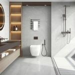 Full Body Glazed Ceramic Tiles Gray Marble Polished Porcelain Floor Tiles