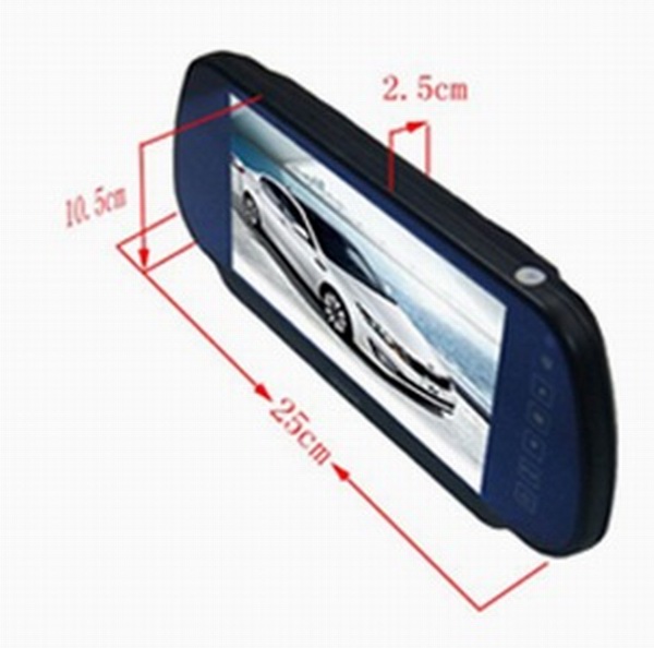 Ouchuangbo 7 Inch 480 x 243 TFT LCD Car Rear View Mirror Parking Rearview Monitor