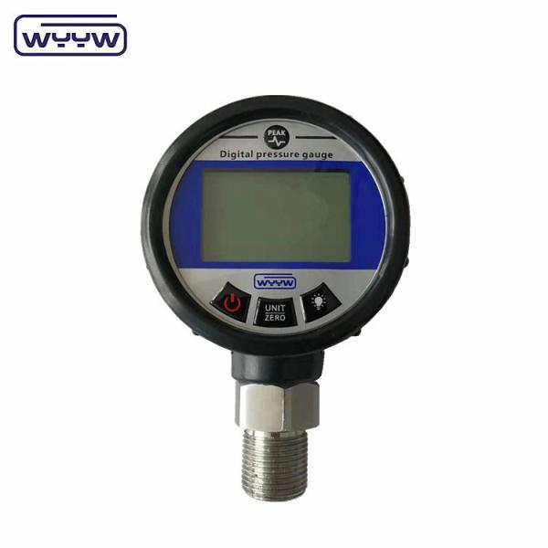 Buy cheap 0.1% 0.2% High Precision Digital Pressure Gauge Stainless Steel With Rubber Cover from wholesalers