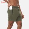 Buy cheap Weightlifting Squatting Mens Activewear Bottoms Gym Workout Shorts With Pocket from wholesalers