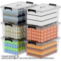 Buy cheap Plastic Storage Bins, Storage Box, 6 Pack, Tote Organizing Container With product