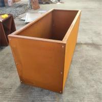 Buy cheap Large Rusty Metal Garden Bed Corten Steel Rectangular Planter Box Flower Pot product