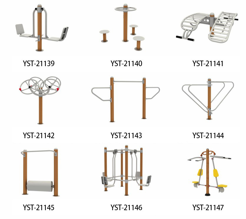 EN1176 Steel Pipe Outdoor Workout Equipment For Amusement Park