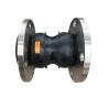 Buy cheap Twin Sphere Rubber Double Ball Rubber Joint Dn65 Water Pipe Coupling Carbon Steel Din Galvanized Flange Compensator from wholesalers