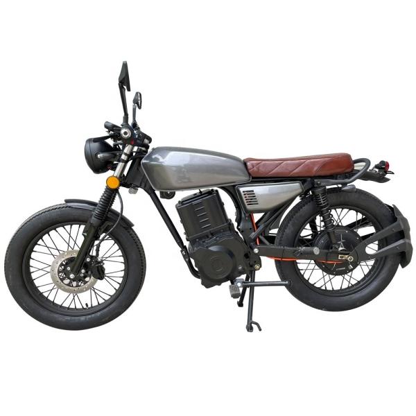 Long Range Off Road Electric Motorcycle Lead Acid Battery 72V 2000W Electric