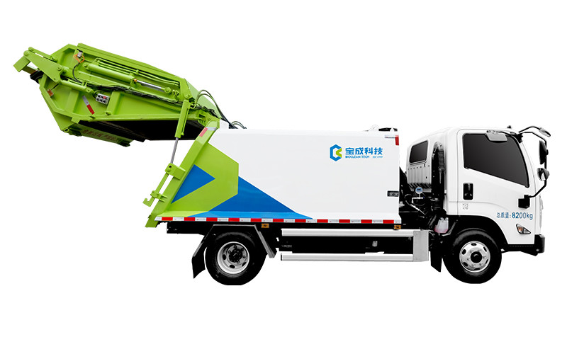 Automatic Trash Compactor Truck Carrier Rear Loaders Safety Operation