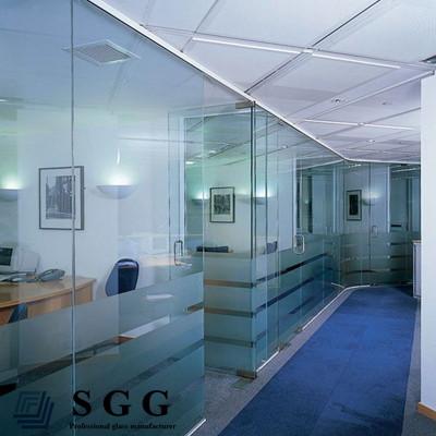 Buy cheap interior partition glass (5mm,6mm,8mm,10mm,12mm,15mm,19mm) from wholesalers