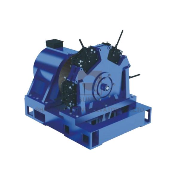 Buy cheap 1250 - 2000kg Gearless Traction Machine Motor Ac380v For High Speed Elevator from wholesalers