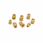 Factory Wholesale Double Twill Copper Nut Brass Nut Cap Through-Hole Knurled Nut