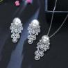 Buy cheap Luxury Crystal Bridal Wedding Jewelry Pearl Rhinestone Women Girls Necklace Sets Engagement Pa from wholesalers