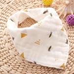 Baby Bandana Muslin Burp Cloths Reversible 100% Cotton Multi Color