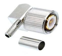Buy cheap 1.6/5.6 Right angle Plug crimp type connector male straight 75ohm for BT3002 cable from wholesalers
