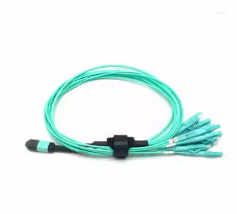 Buy cheap 3.0mm 12 core OM3 Fiber Optic Jumper MPO - LC Fiber Optic Patch cord from wholesalers